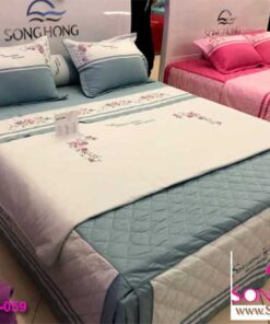 Mẫu chăn ga gối Sông Hồng dòng Home mã H18-059