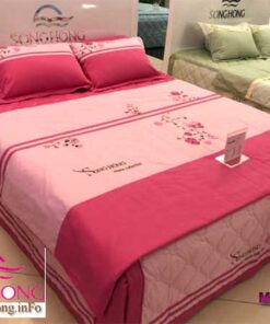 Bộ mẫu chăn ga gối Sông Hồng dòng Home mã H18-060