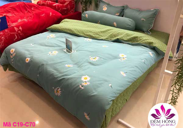 Chăn ga gối cotton Sông Hồng Classic mã C19-C70