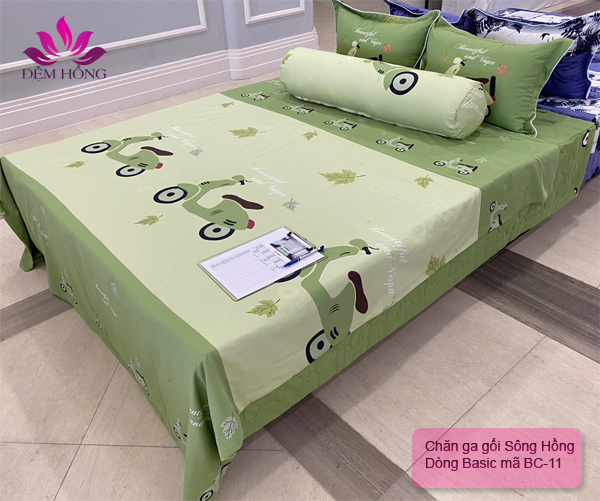 Mẫu chăn ga gối Basic Sông Hồng BC11