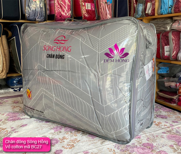 Chăn đông Sông Hồng vỏ cotton mã BC20027 Chăn đông Sông Hồng vỏ cotton mã BC20027