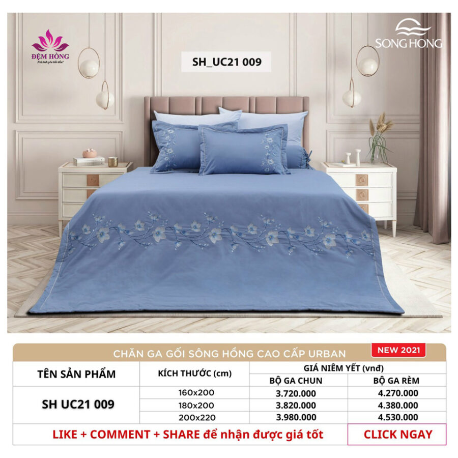Bảng giá chăn ga gối Urban mã UC-09