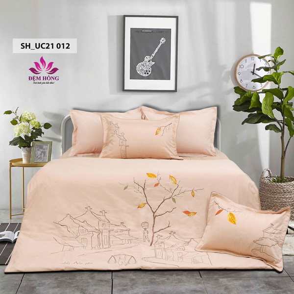 Mẫu chăn ga gối cao cấp thương hiệu Sông Hồng mã UC21-012 Mẫu chăn ga gối cao cấp thương hiệu Sông Hồng mã UC21-012