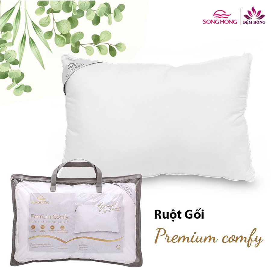 Ruột gối Sông Hồng cao cấp dòng Premium Comfy 45x65cm
