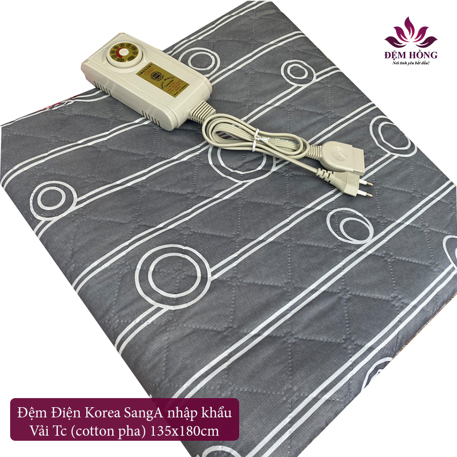 Địa chỉ bán chăn điện Hàn Quốc nhập khẩu thương hiệu Sang A vải cotton pha