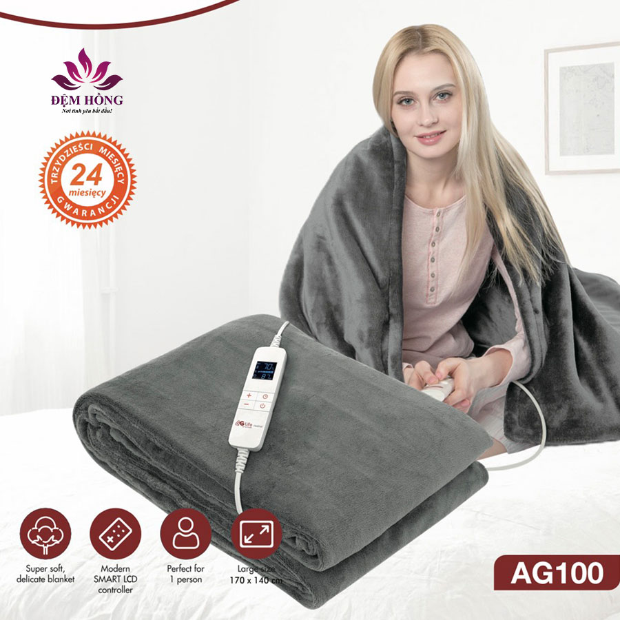 Chăn điện AG LIFE nhập khẩu Ân Độ dòng AG100